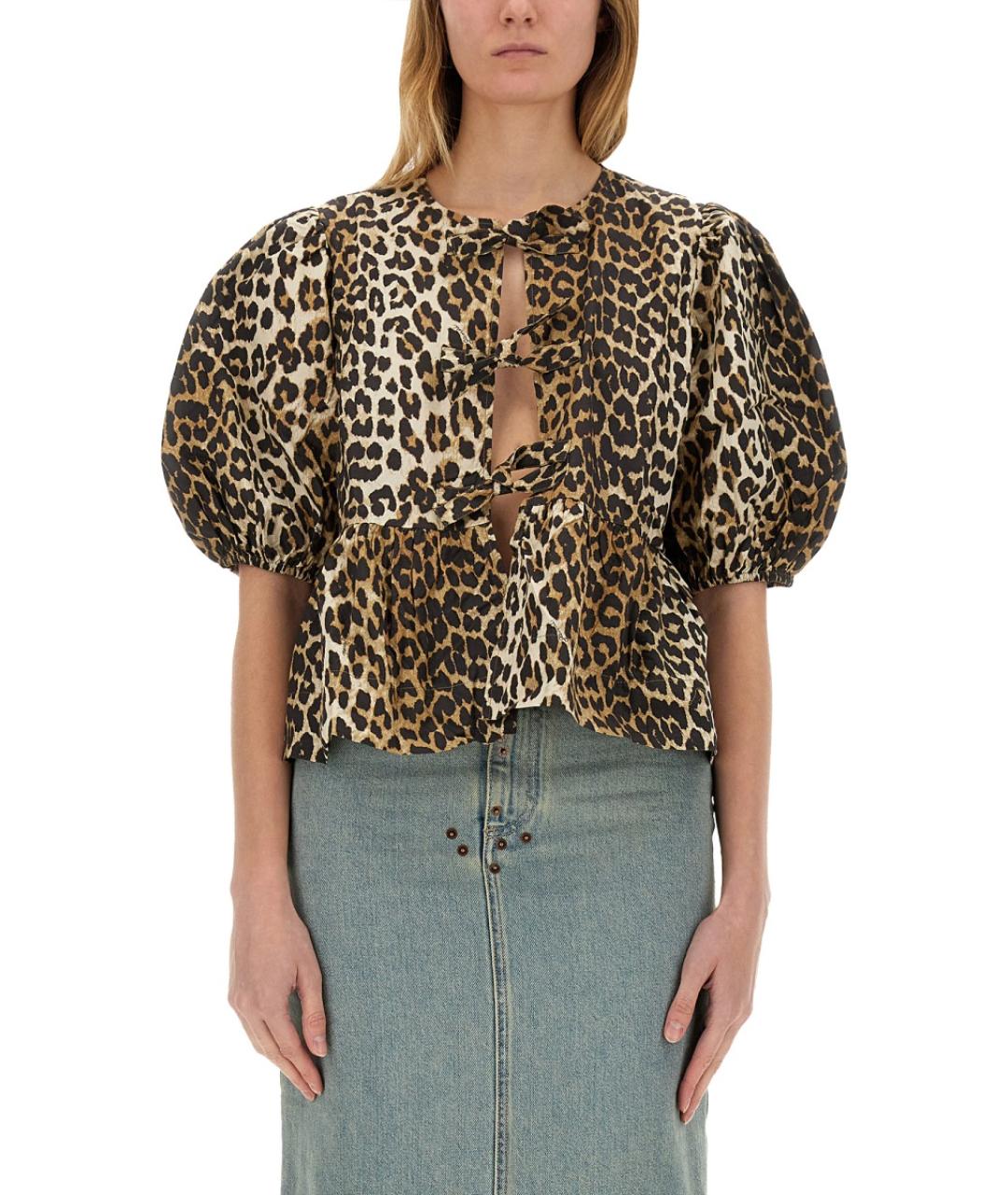 GANNI Мульти хлопковая блузы, фото 5