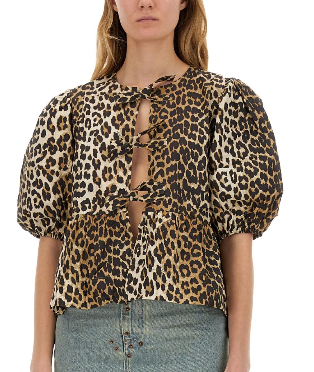 GANNI Мульти хлопковая блузы, фото 4