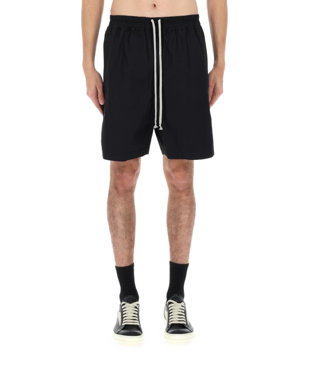 RICK OWENS Черные хлопковые шорты, фото 6