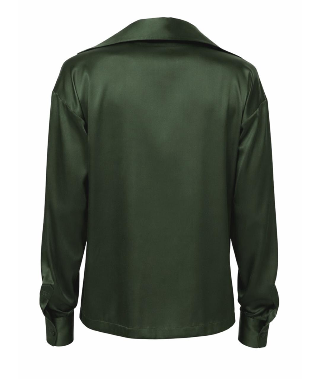 TOM FORD Зеленая шелковая блузы, фото 3