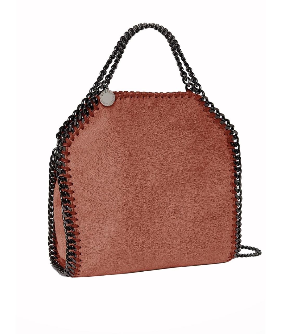 STELLA MCCARTNEY Коричневая синтетическая сумка тоут, фото 2