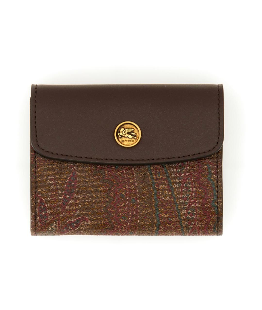ETRO Коричневый кожаный кошелек, фото 1