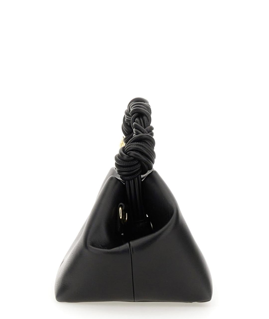GANNI Черная кожаная сумка через плечо, фото 3