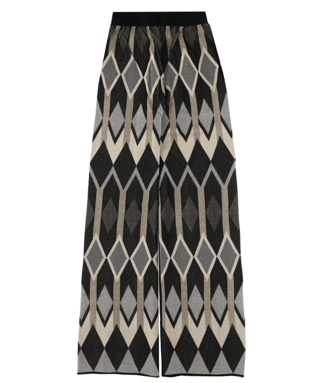 CIRCUS HOTEL Мульти вискозные прямые брюки, фото 2