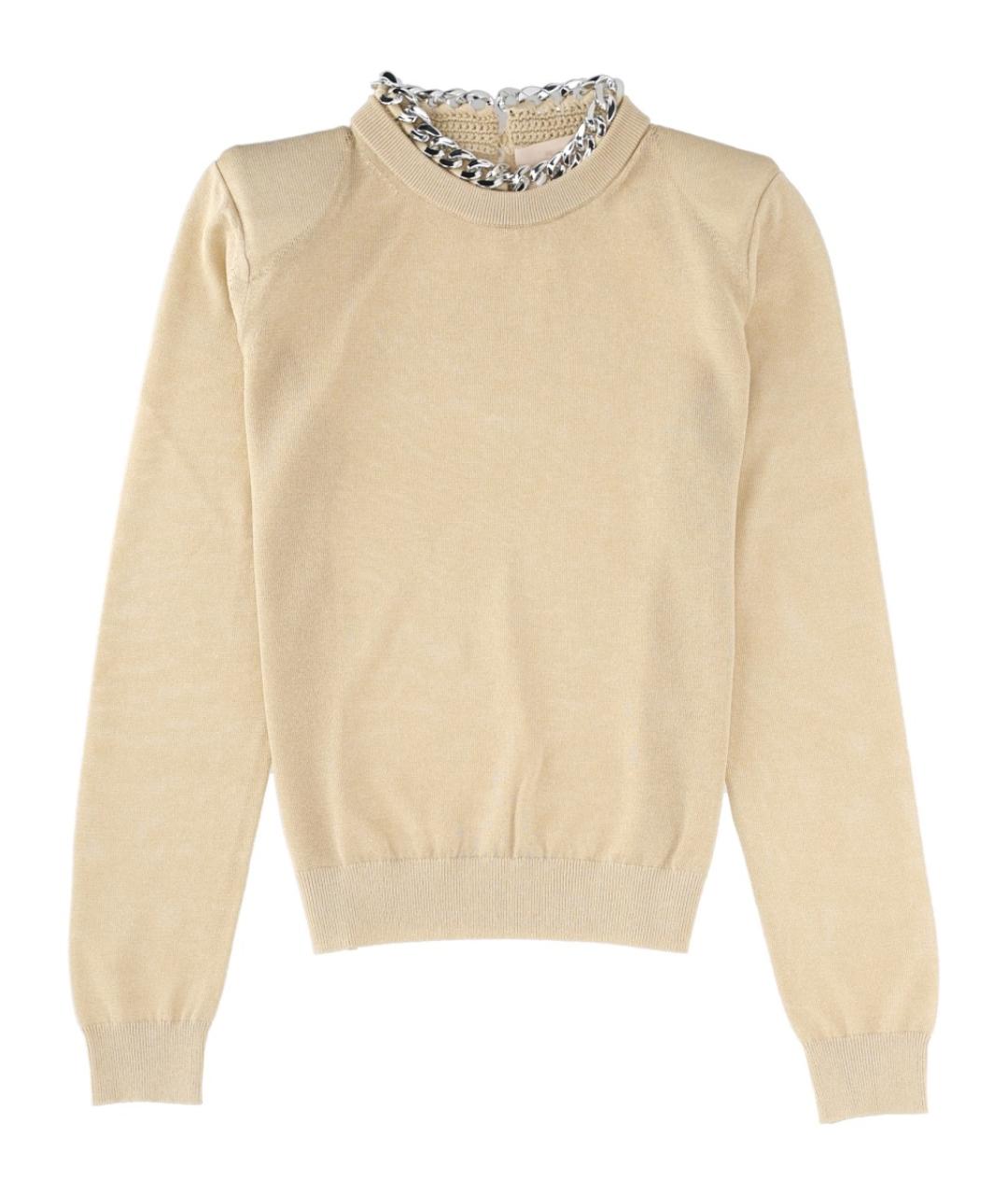 CIRCUS HOTEL Бежевый вискозный джемпер / свитер, фото 1