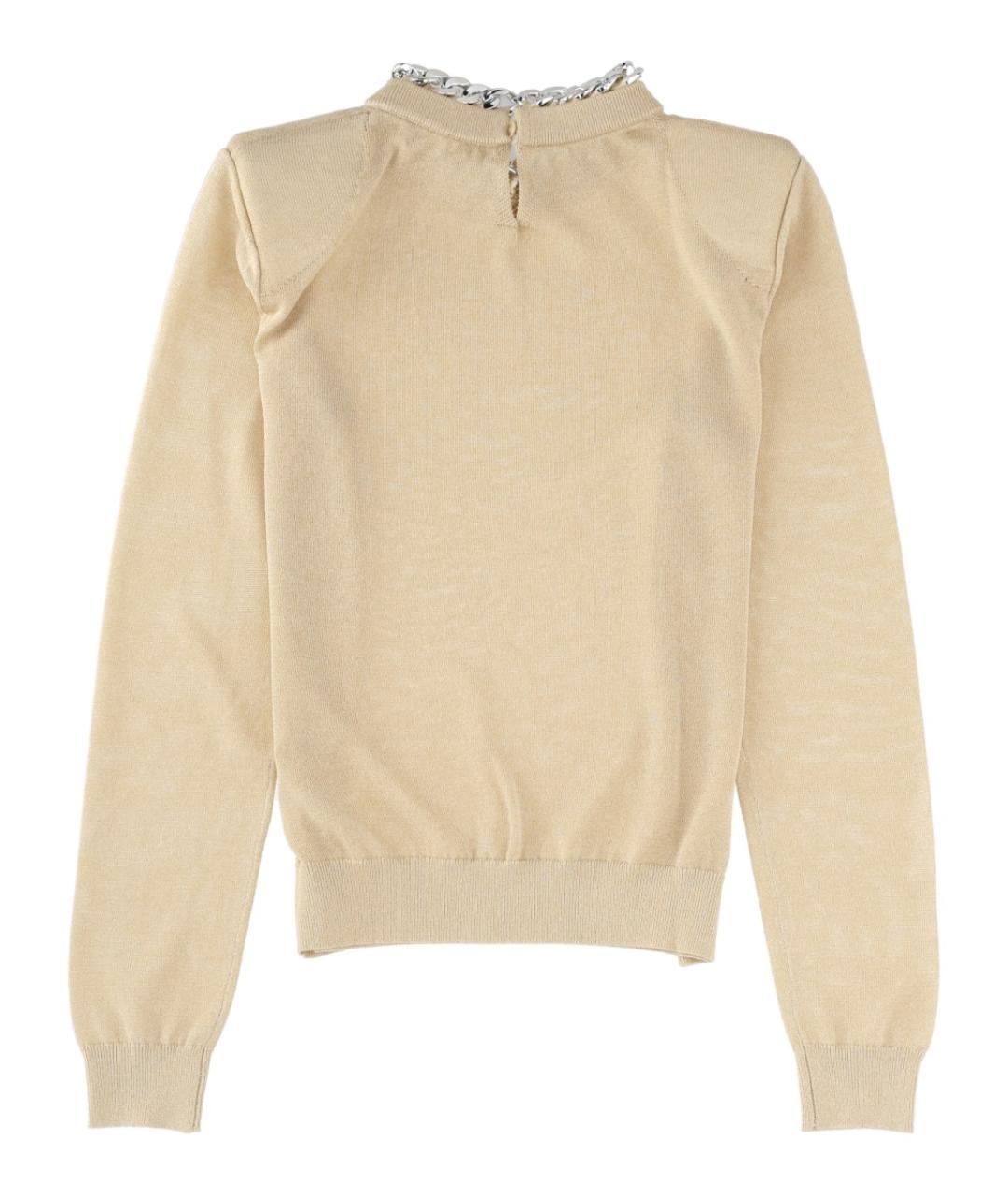 CIRCUS HOTEL Бежевый вискозный джемпер / свитер, фото 2