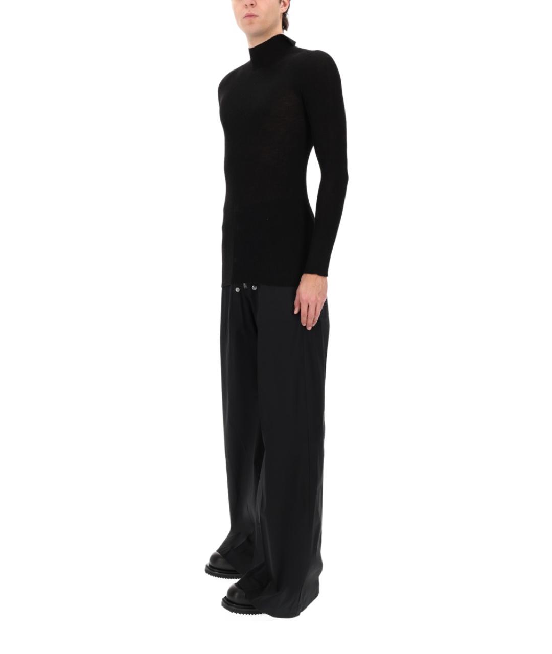 RICK OWENS Черный шерстяной джемпер / свитер, фото 3