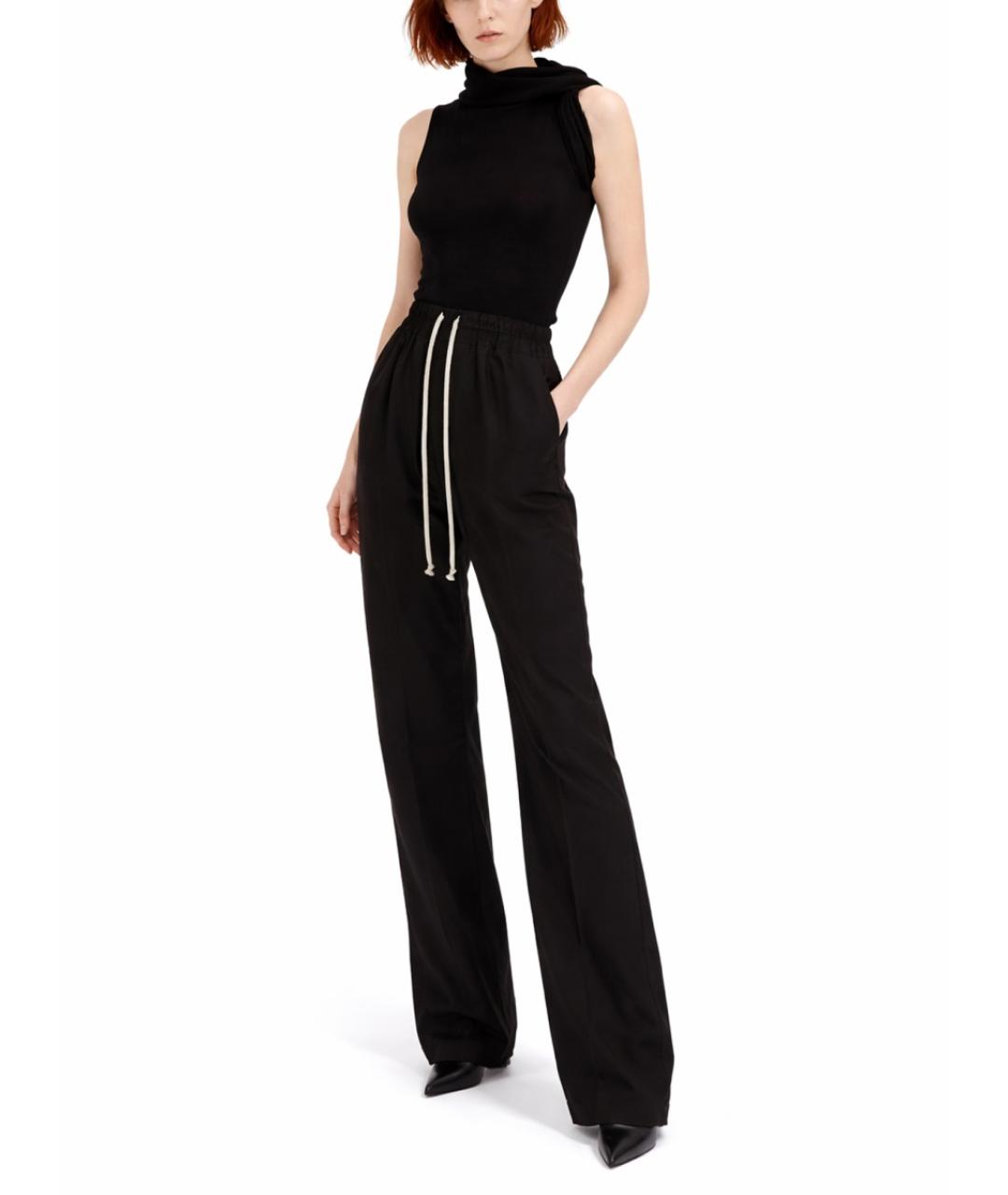 RICK OWENS Черная шерстяная майка, фото 2