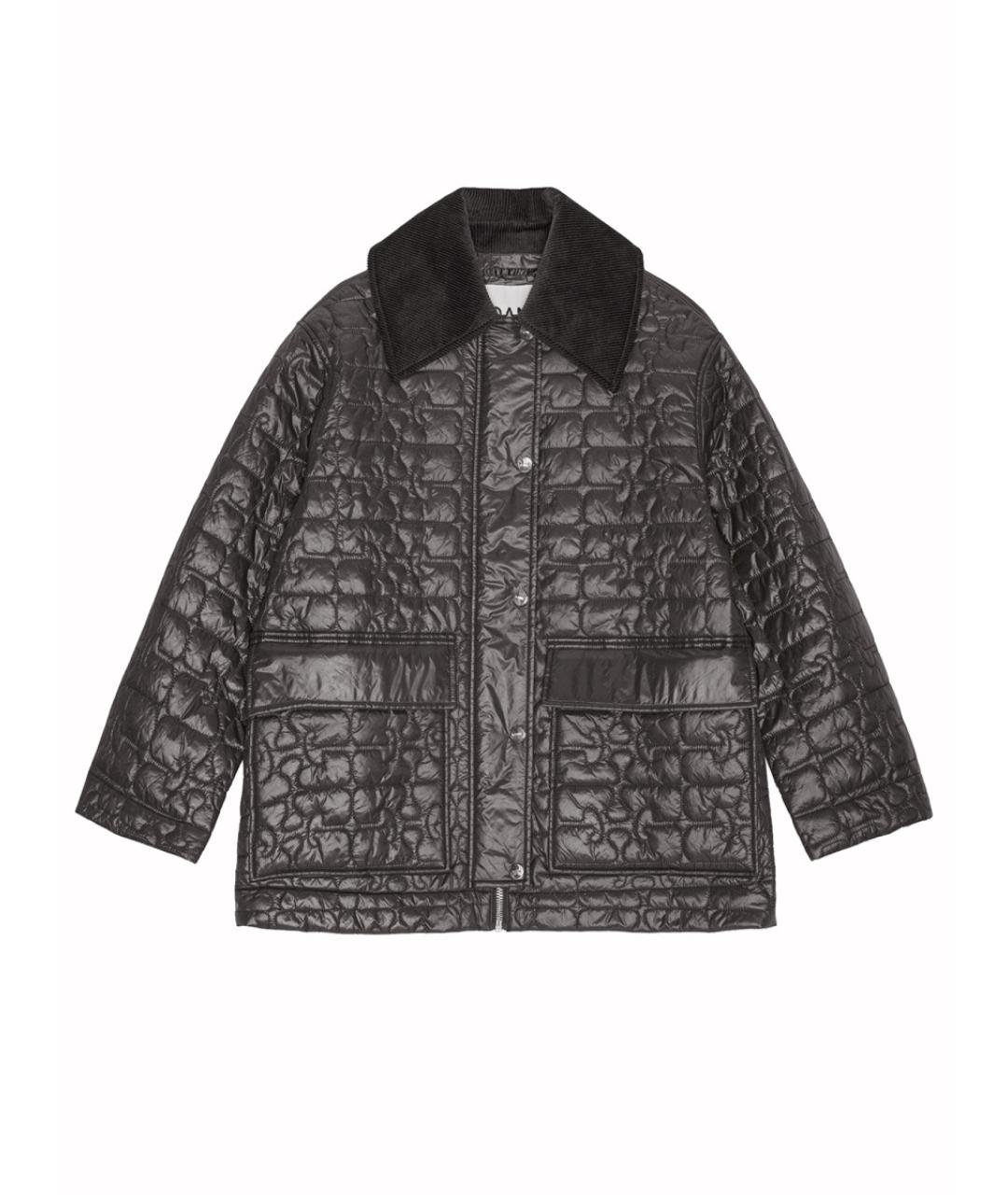 GANNI Черная полиамидовая куртка, фото 1