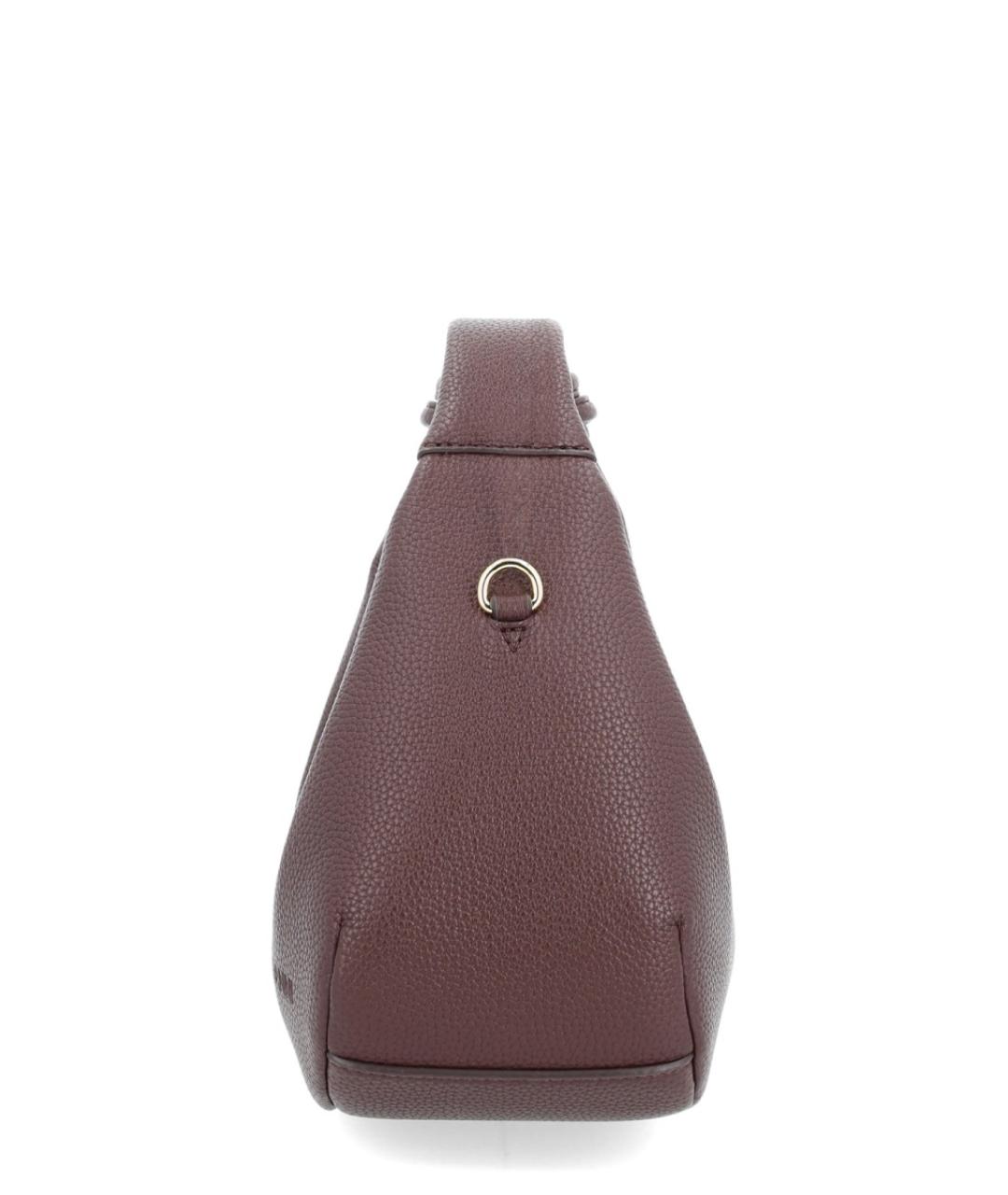 GANNI Бордовая кожаная сумка через плечо, фото 4