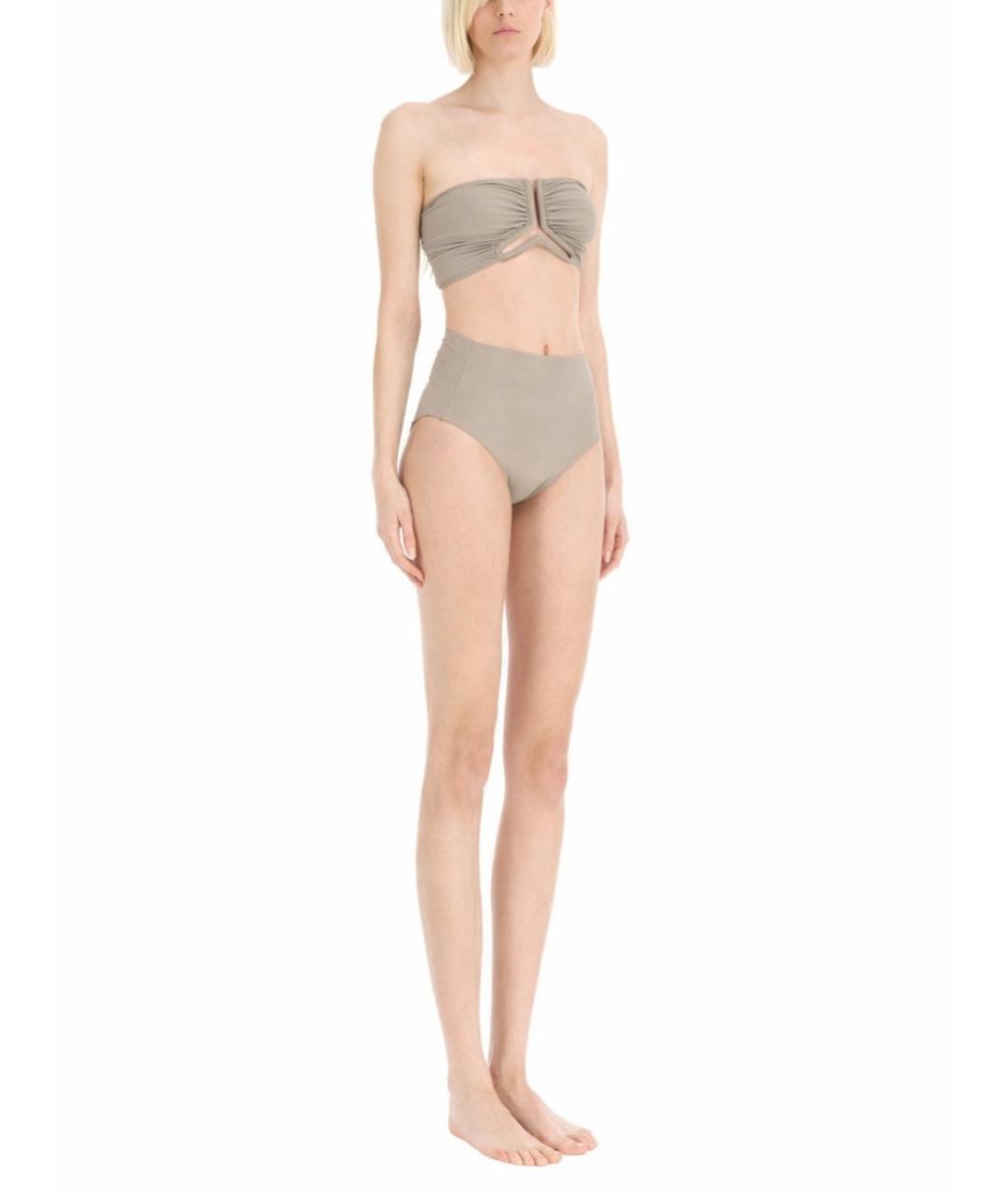 RICK OWENS Серый полиамидовый купальник, фото 2