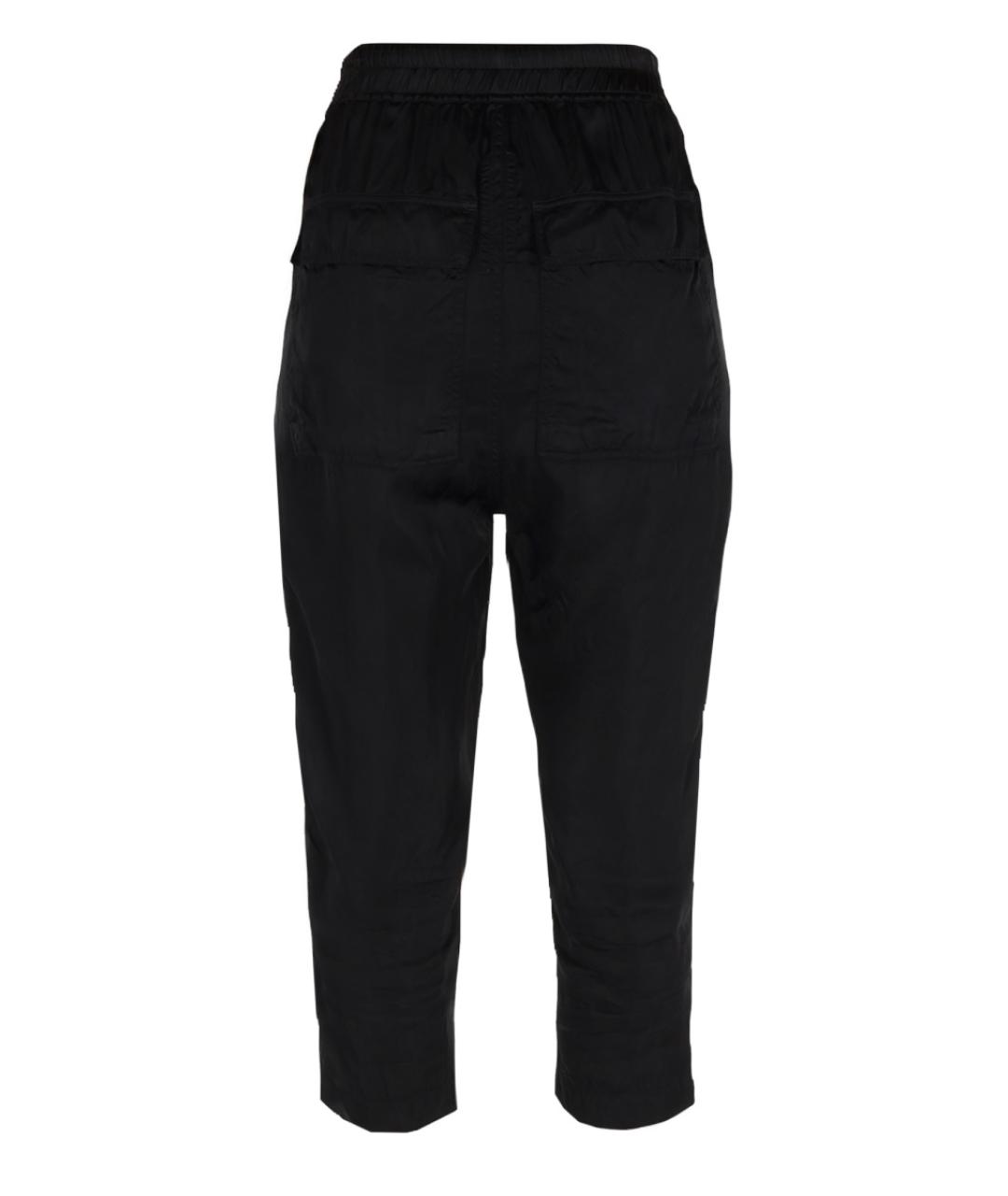 RICK OWENS Черные прямые брюки, фото 3