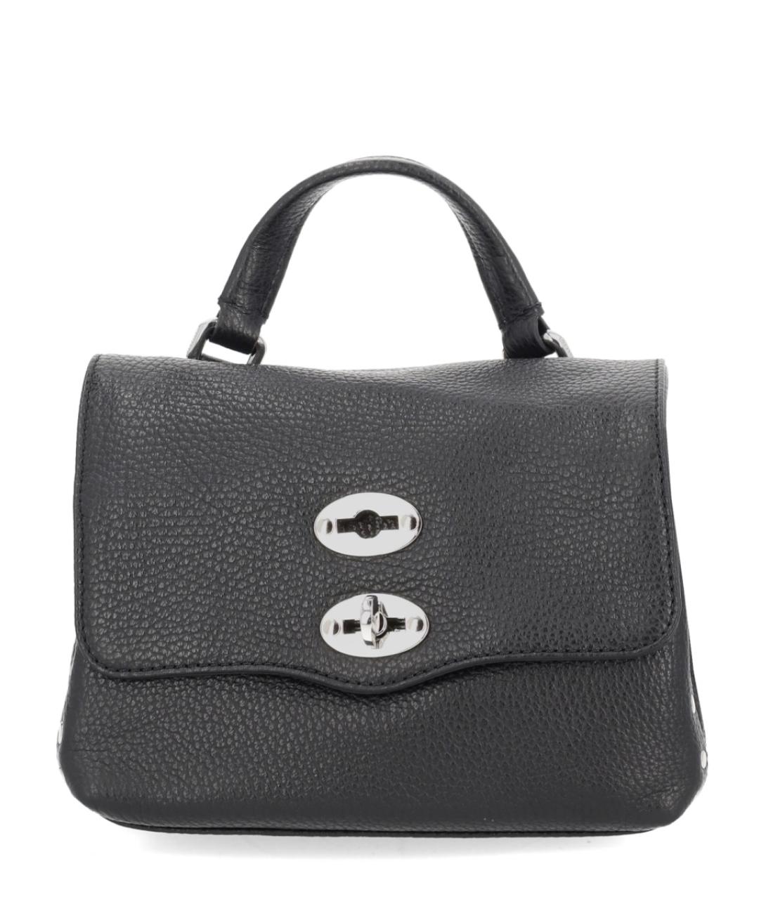 ZANELLATO Черная кожаная сумка через плечо, фото 1