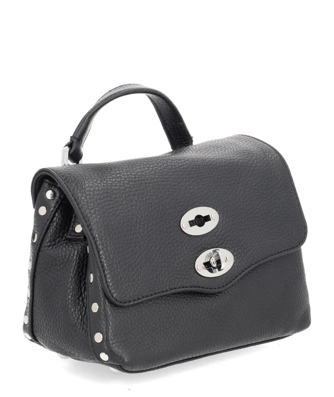 ZANELLATO Черная кожаная сумка через плечо, фото 3