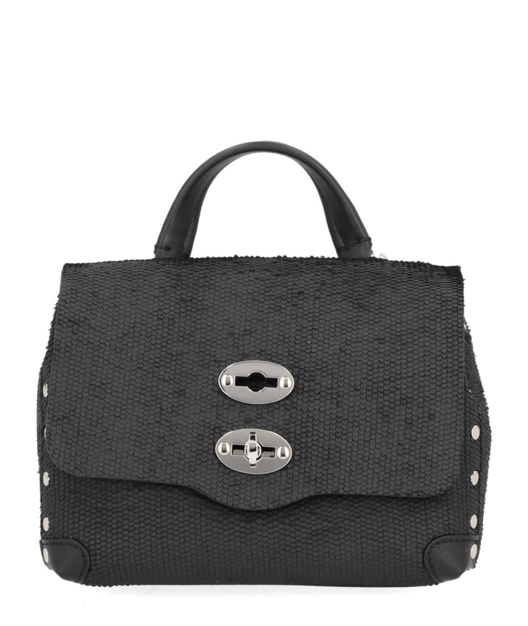 ZANELLATO Черная кожаная сумка через плечо, фото 1