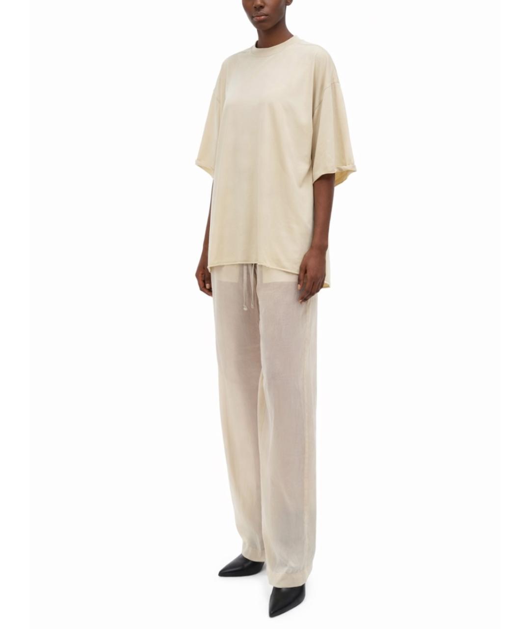 RICK OWENS Розовые прямые брюки, фото 2