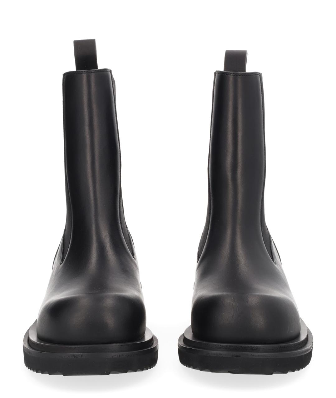 RICK OWENS Черные кожаные ботинки, фото 3