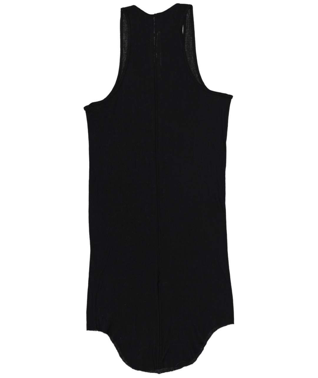 RICK OWENS Черная хлопковая майка, фото 3