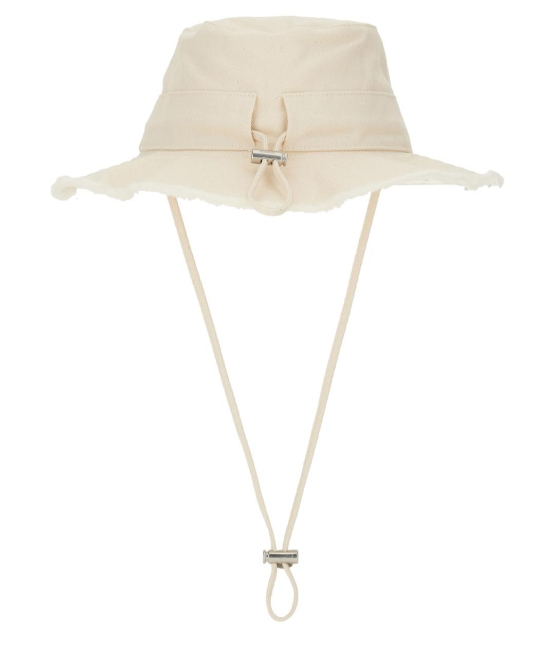 JACQUEMUS Белая синтетическая панама, фото 2