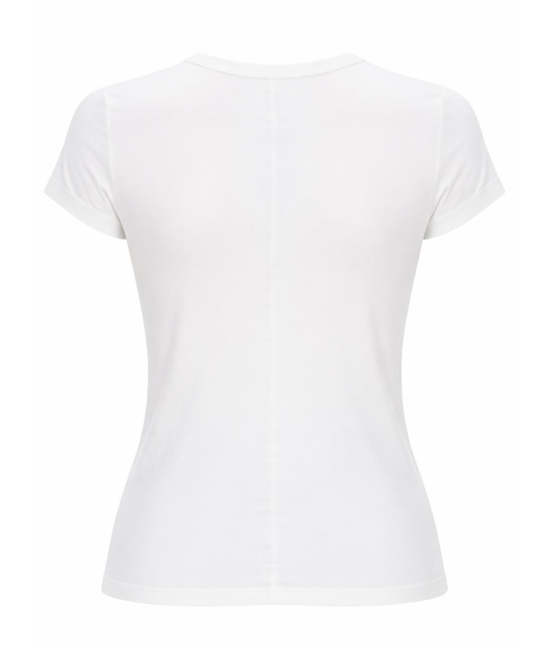 RICK OWENS Белая хлопковая футболка, фото 3