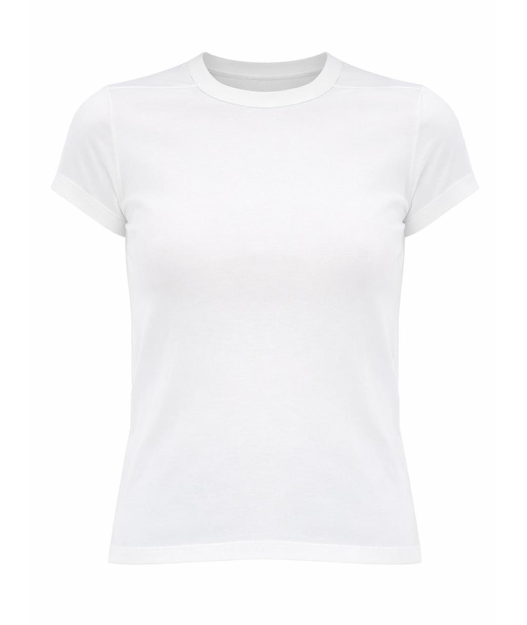 RICK OWENS Белая хлопковая футболка, фото 1