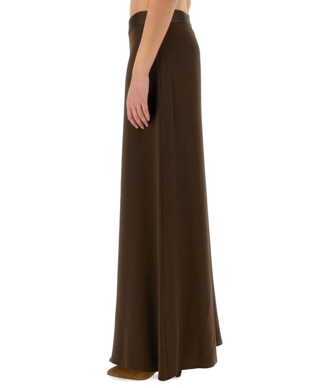 ISABEL MARANT Коричневая вискозная юбка миди, фото 4