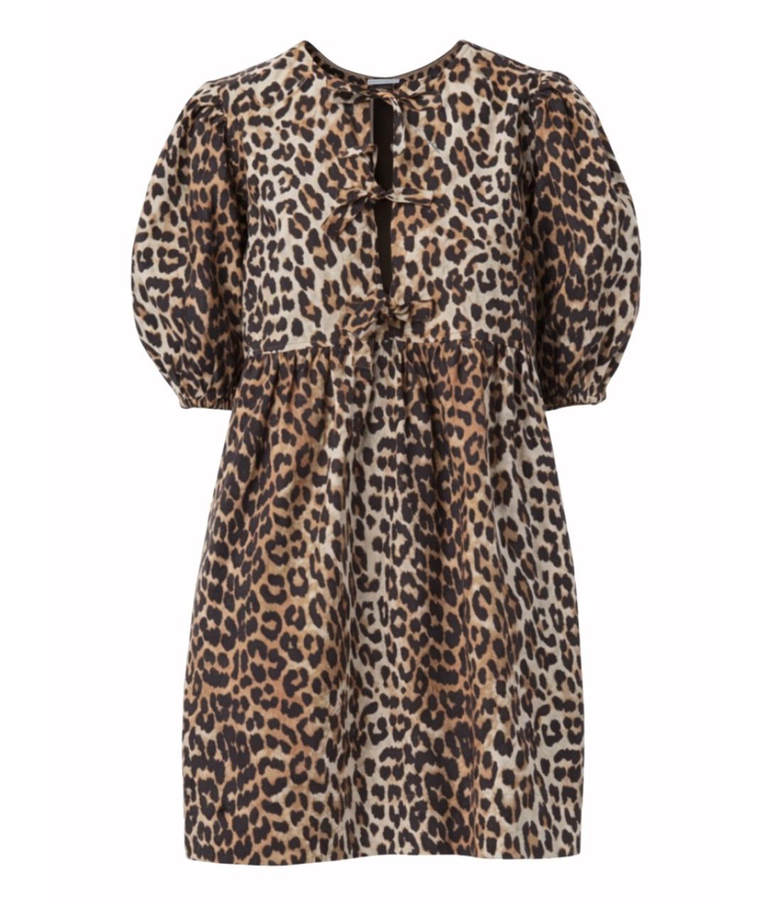 GANNI Мульти хлопковое повседневное платье, фото 1