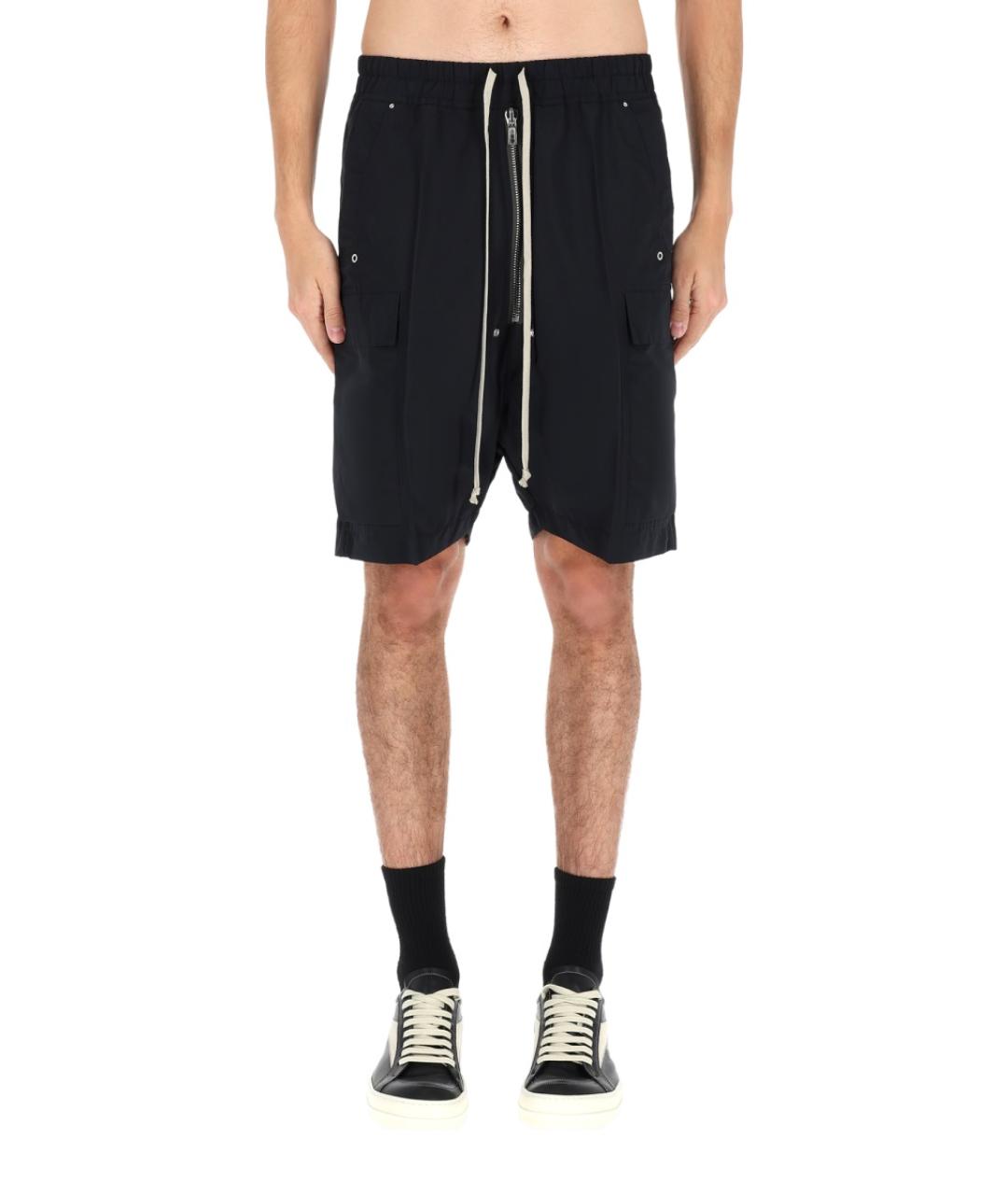 RICK OWENS Черные полиэстеровые шорты, фото 6
