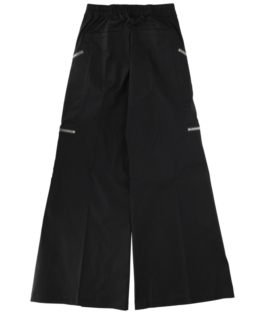RICK OWENS Черные хлопковые повседневные брюки, фото 3