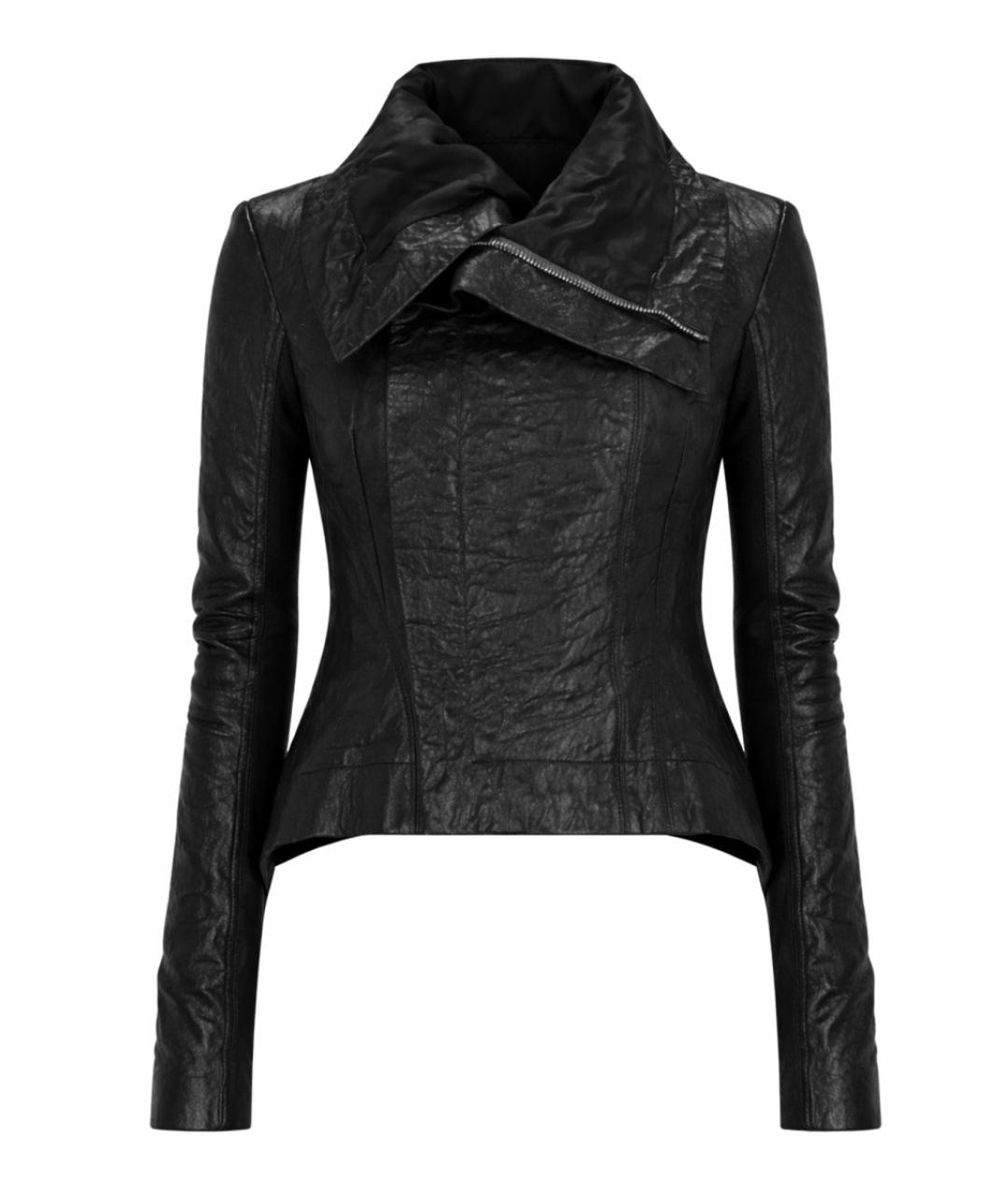 RICK OWENS Черный кожаный жакет/пиджак, фото 1