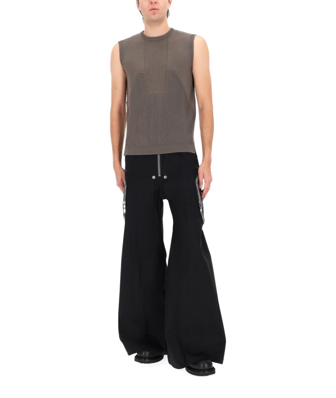 RICK OWENS Коричневая шерстяная жилетка, фото 2