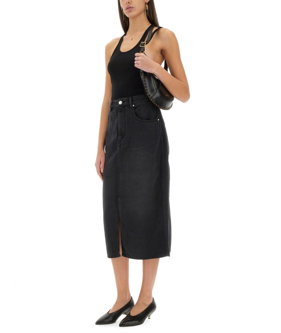 ISABEL MARANT Черная юбка миди, фото 2