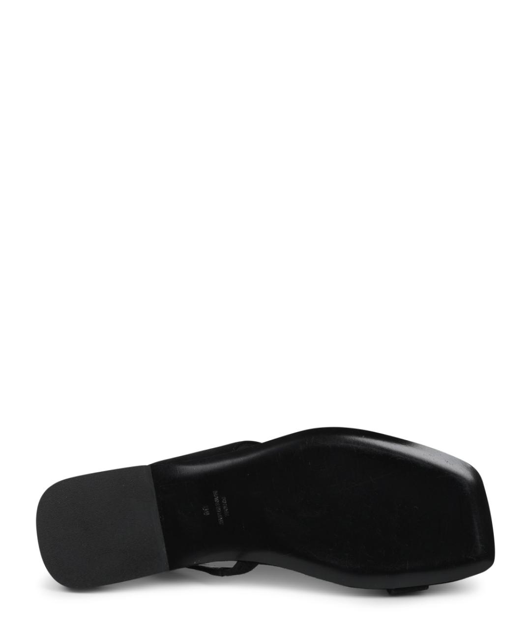 TOTEME Черные кожаные сандалии, фото 6