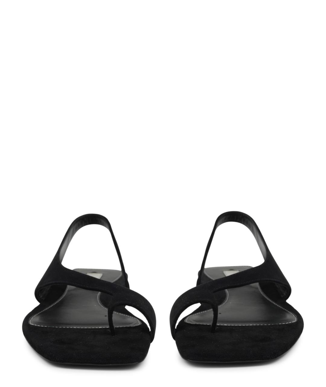 TOTEME Черные кожаные сандалии, фото 3