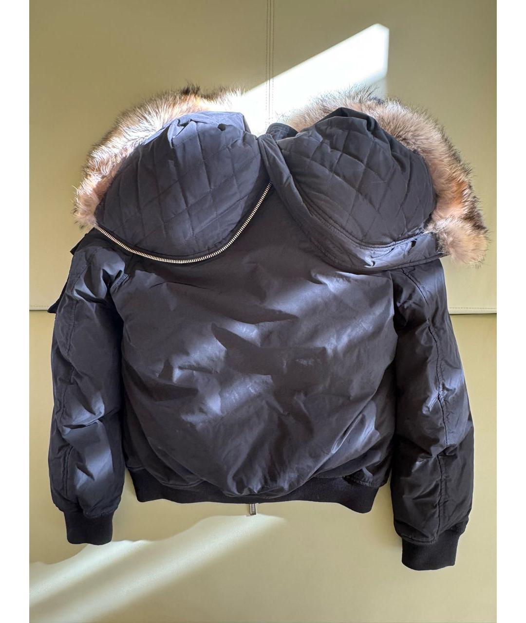 DSQUARED2 Черный полиэстеровый пуховик, фото 4