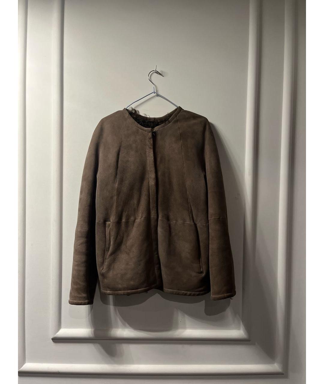 ALEXANDER TEREKHOV Бежевая замшевая дубленка, фото 5