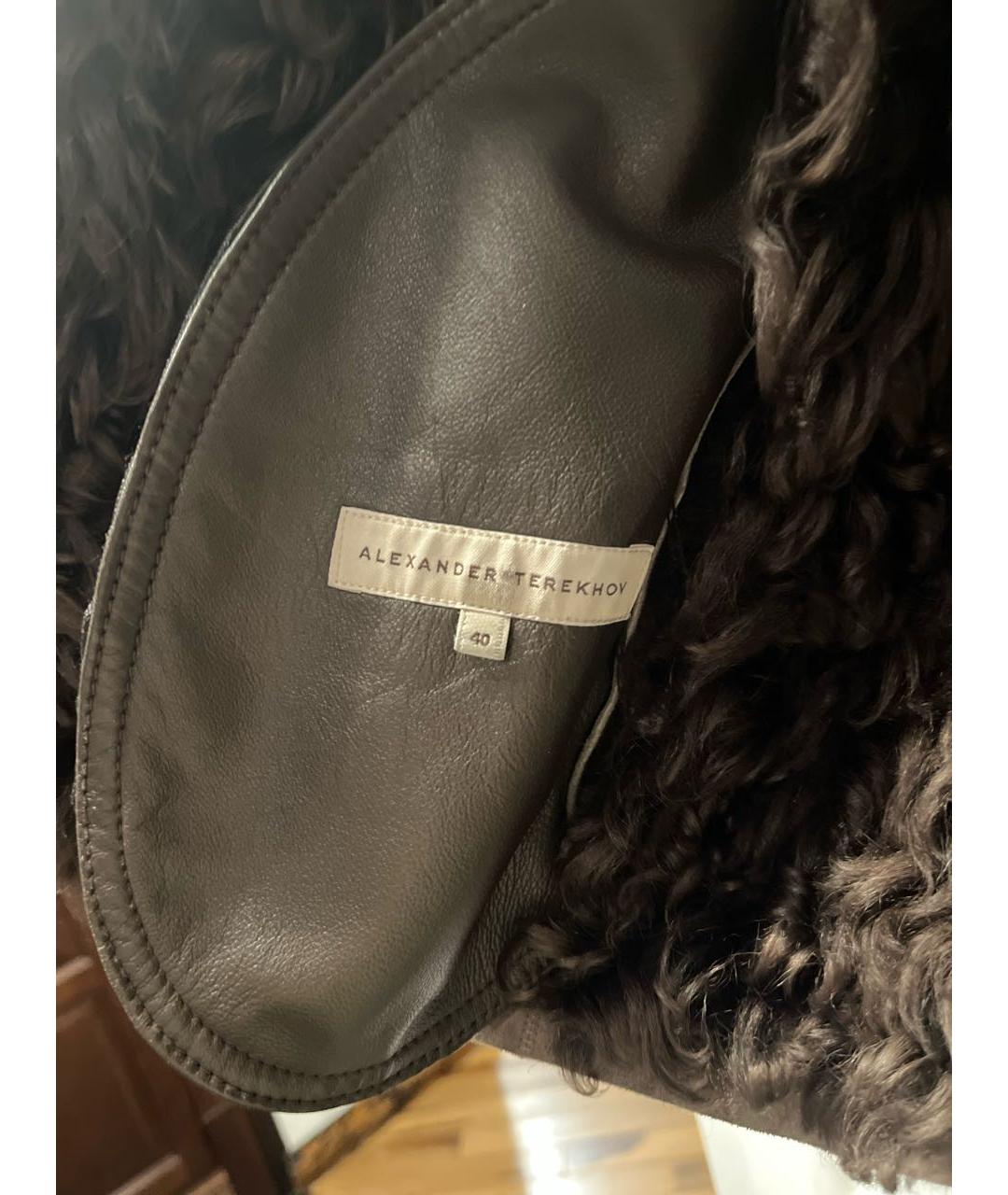 ALEXANDER TEREKHOV Бежевая замшевая дубленка, фото 4