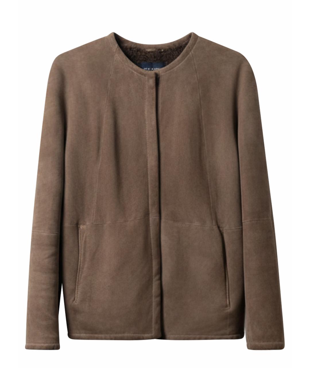 ALEXANDER TEREKHOV Бежевая замшевая дубленка, фото 1