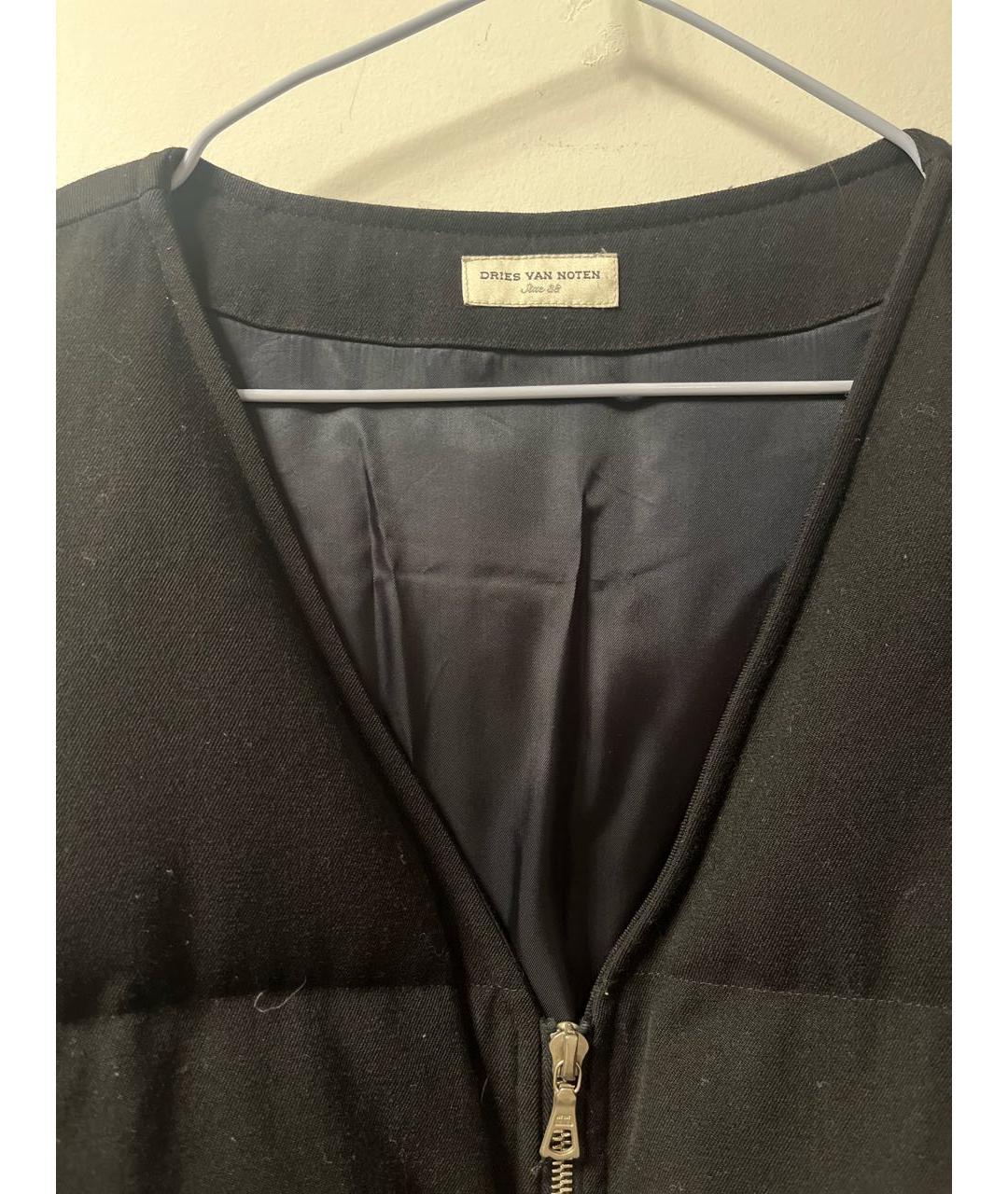 DRIES VAN NOTEN Черная шерстяная куртка, фото 3