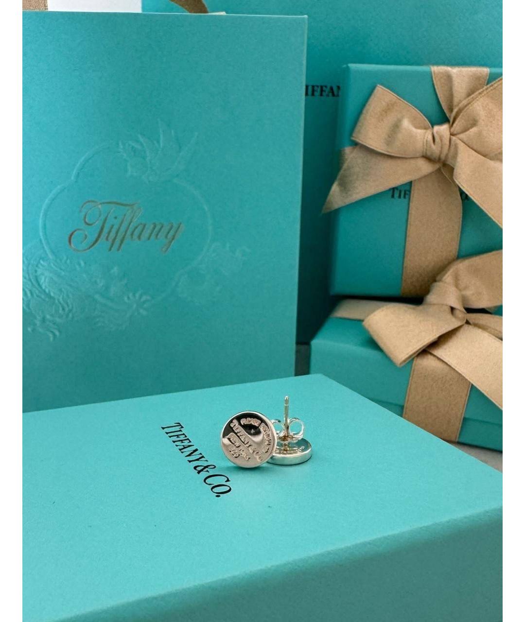 TIFFANY&CO Серебряные серебряные серьги, фото 2