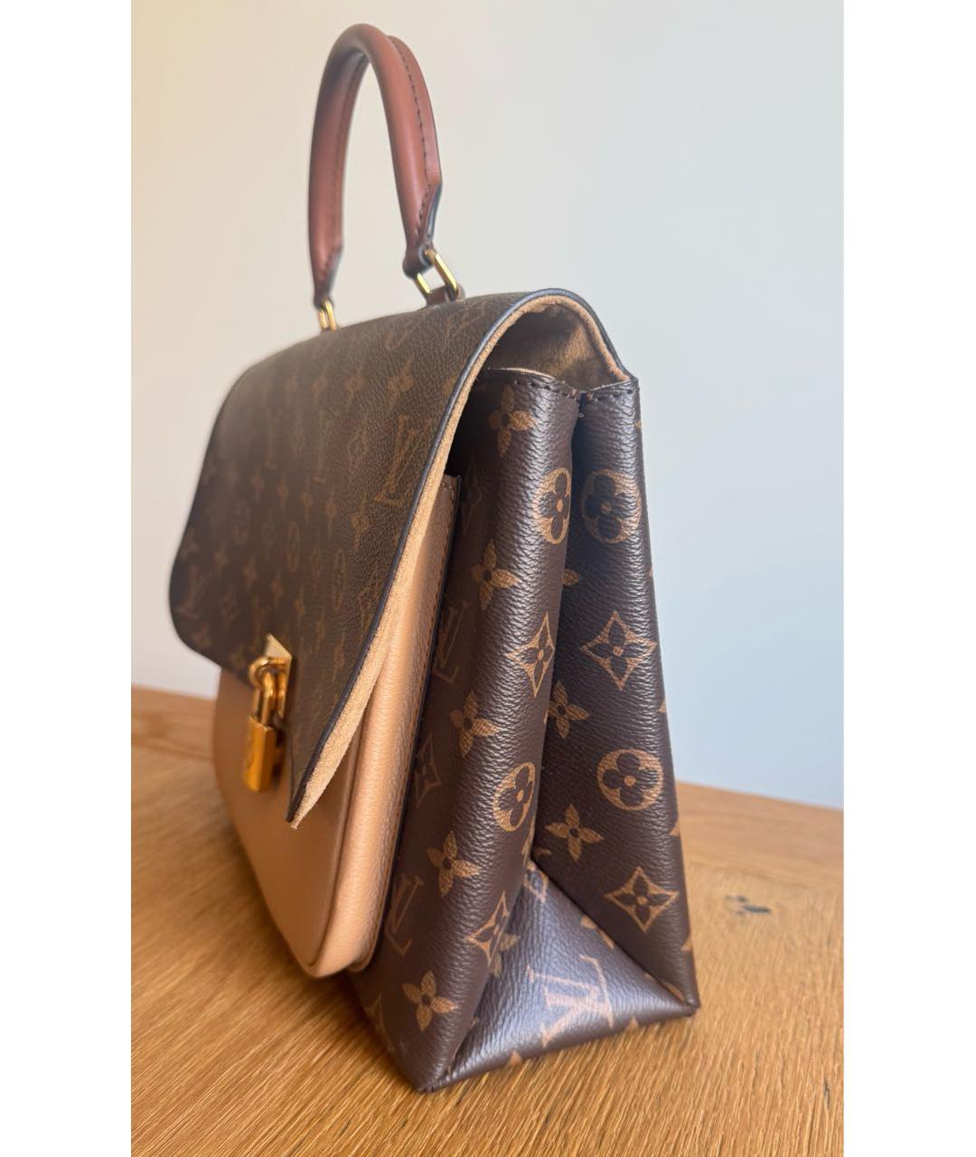 LOUIS VUITTON Коричневая сумка с короткими ручками, фото 6