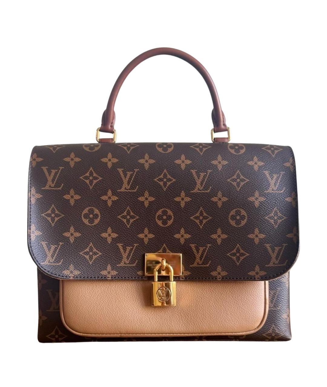 LOUIS VUITTON Коричневая сумка с короткими ручками, фото 1
