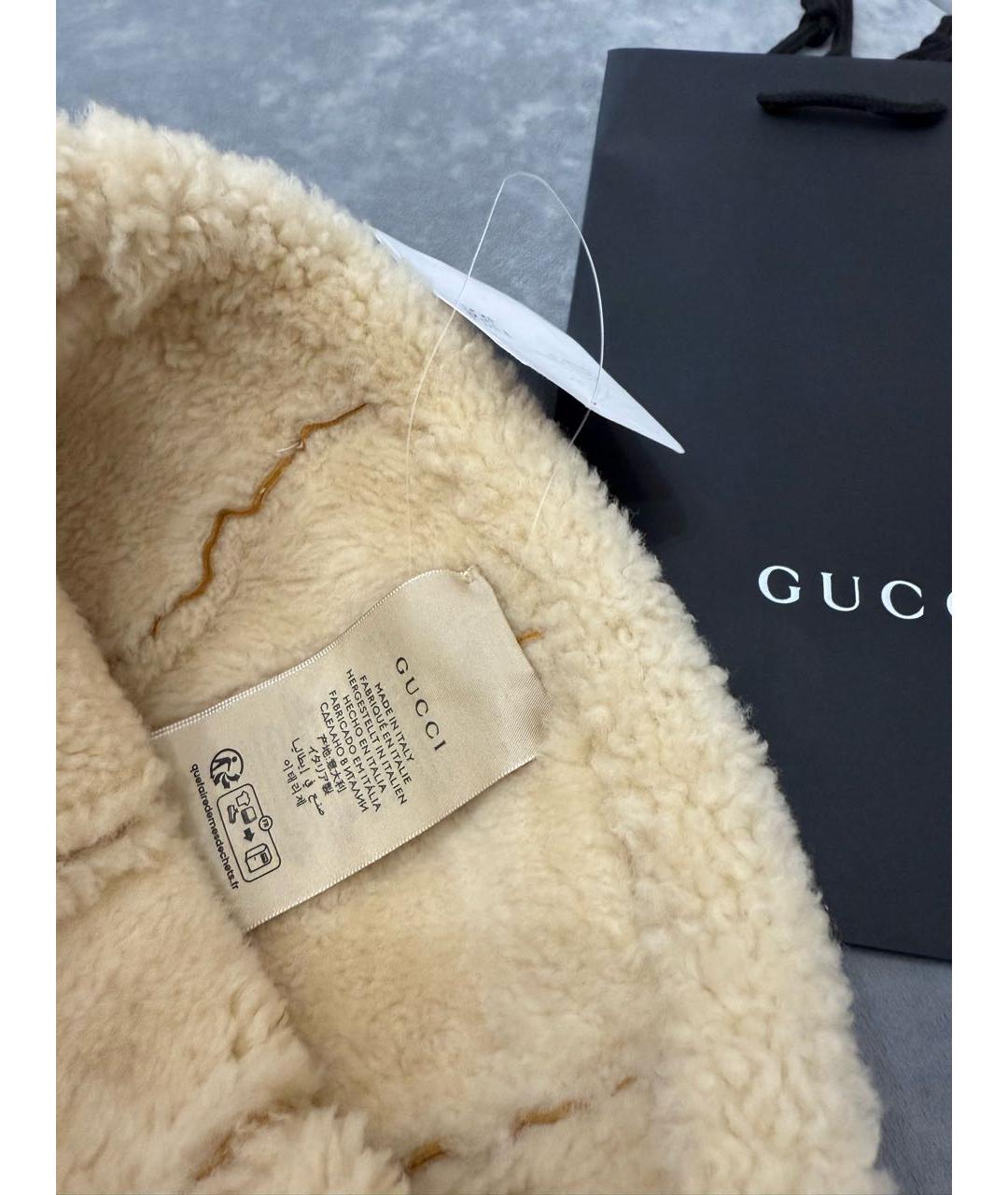 GUCCI Коричневая шерстяная шапка, фото 8