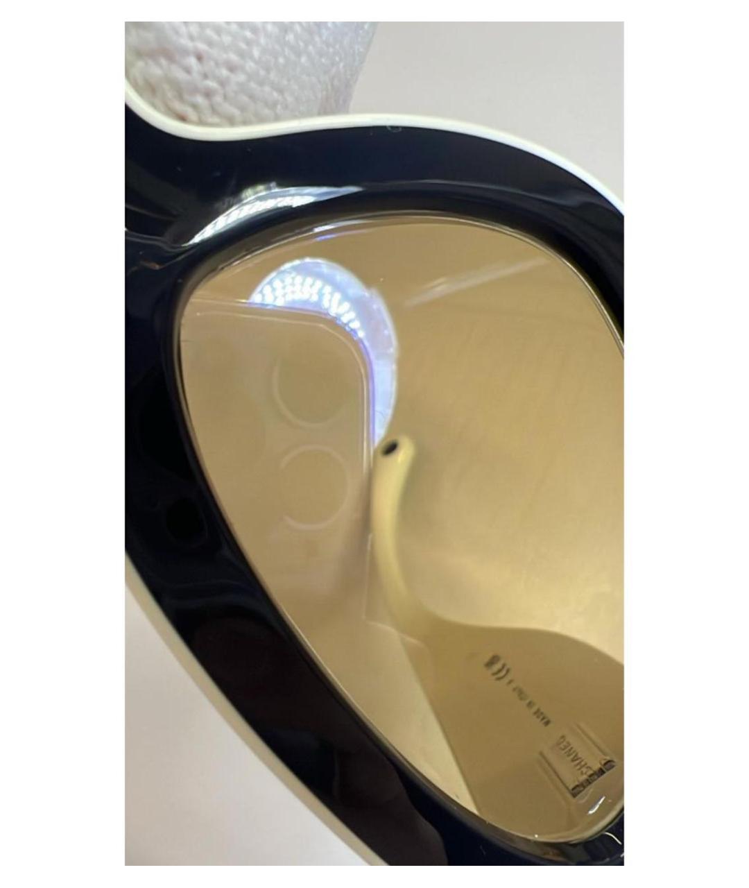 CHANEL Черные пластиковые солнцезащитные очки, фото 2