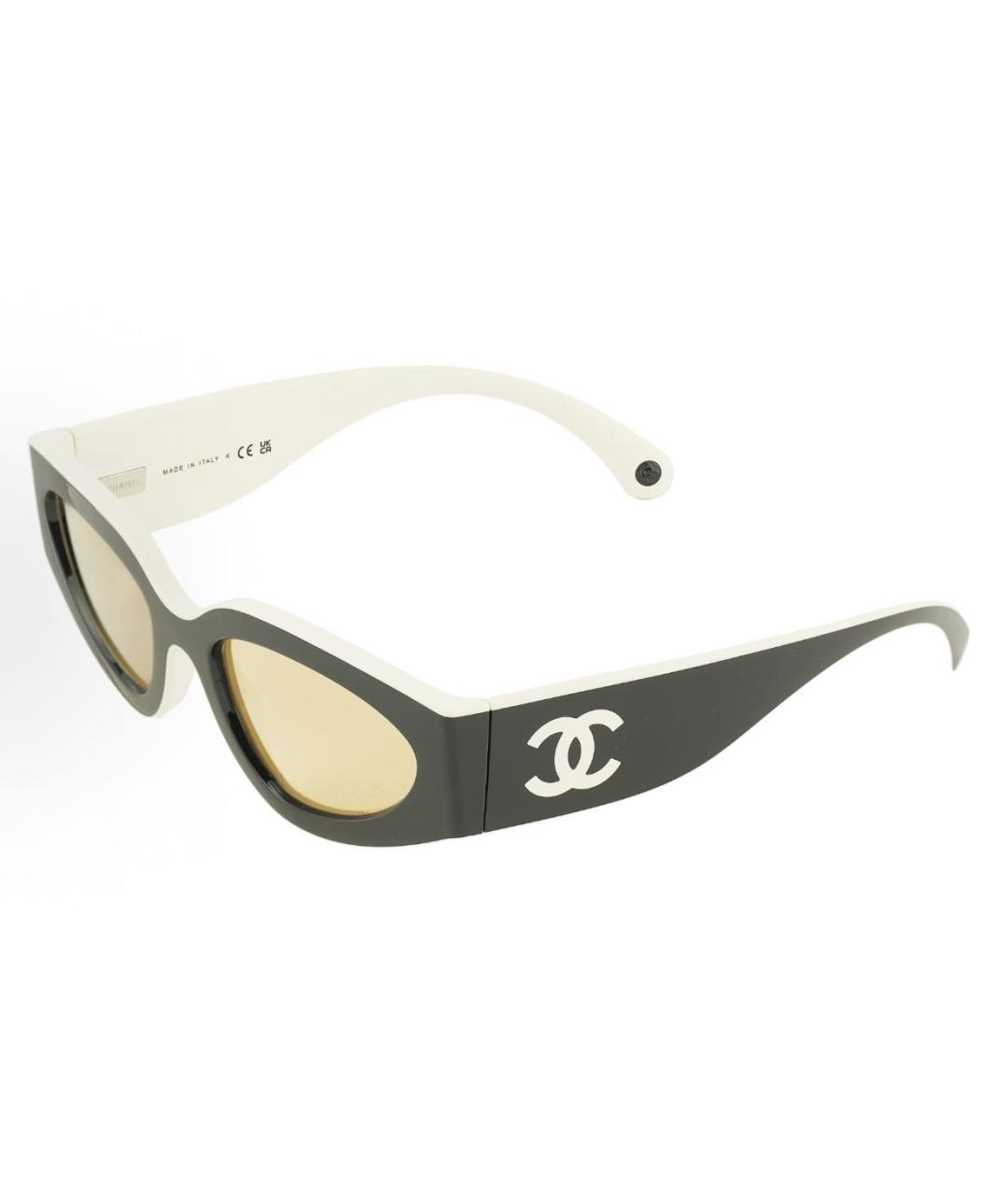 CHANEL Черные пластиковые солнцезащитные очки, фото 5