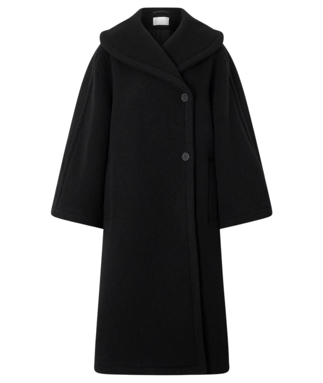 THE ROW Черное шерстяное пальто, фото 1