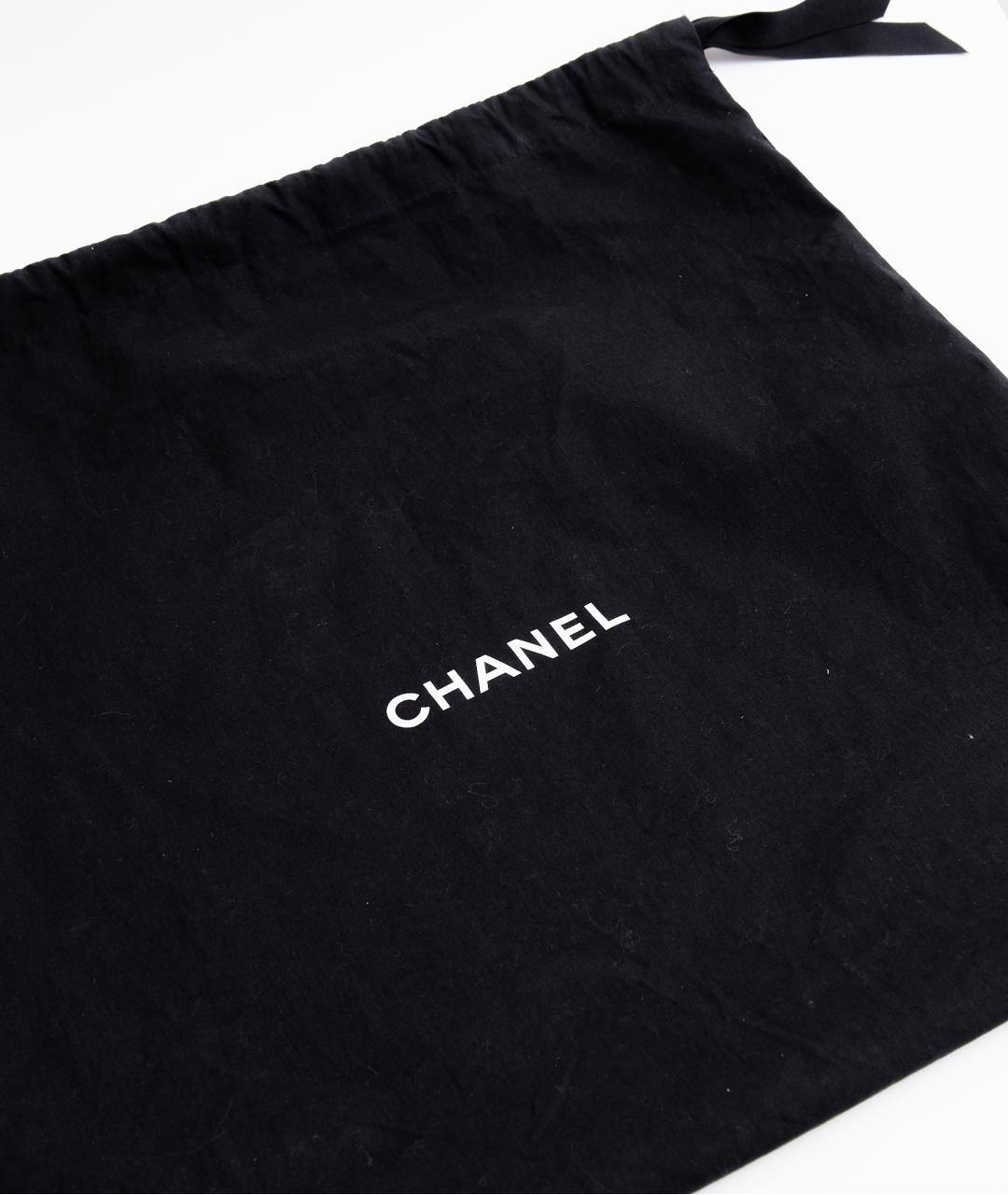 CHANEL Зеленая кожаная сумка тоут, фото 7