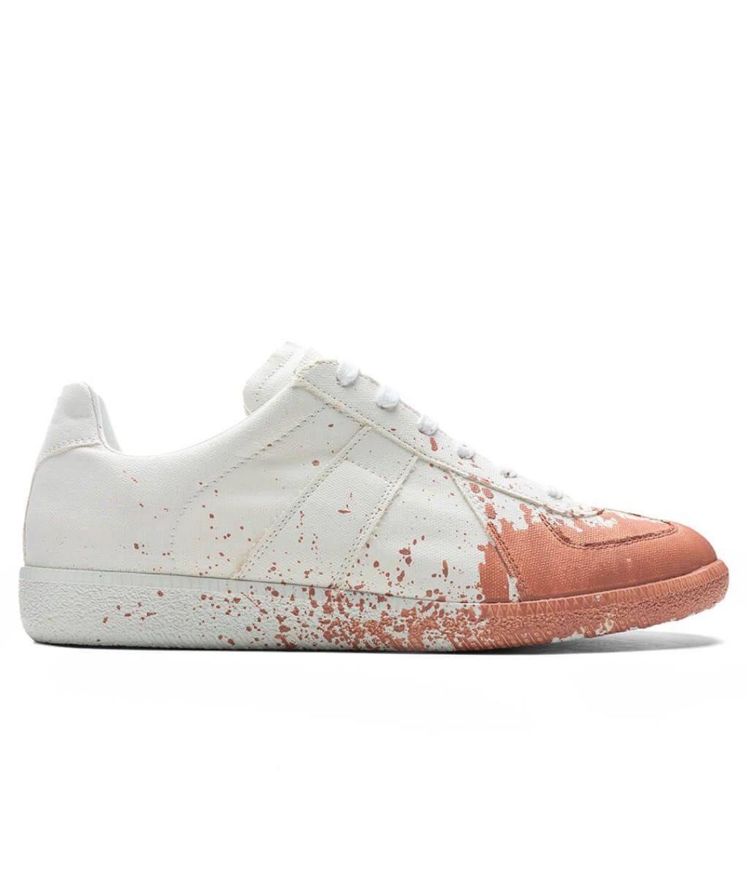 MAISON MARGIELA Белые текстильные кеды, фото 7