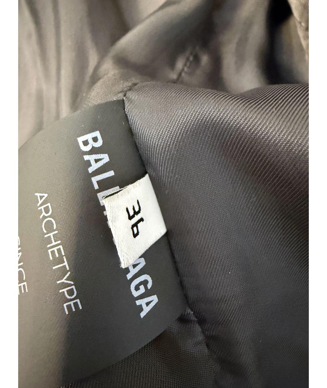 BALENCIAGA Серая меховая дубленка, фото 7