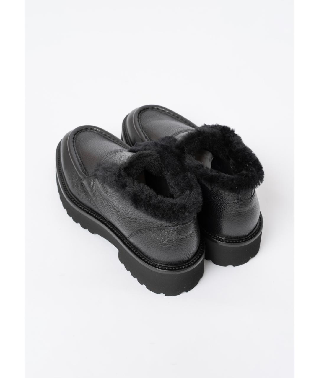 DOUCAL'S Черные кожаные лоферы, фото 4